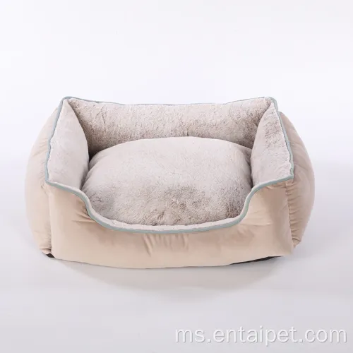 Lisi Velvet Bahan Katil anjing peliharaan lembut